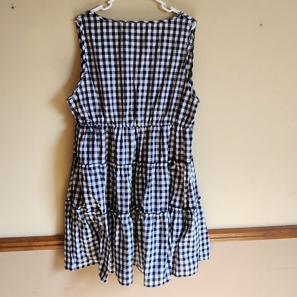SHEIN - Frill Trim Gingham Dress 4XL (20) New - Picture 4 of 6